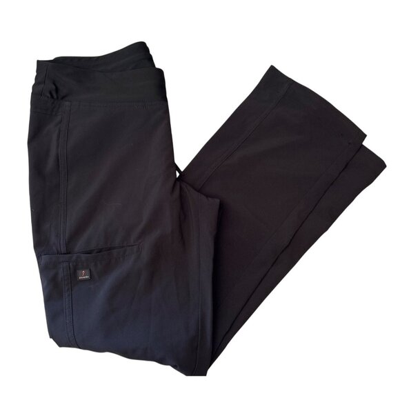 Scrubletics Womens Black Straight-Leg Scrub Pants M 95% Polyester & 5% Spandex - Picture 1 of 8